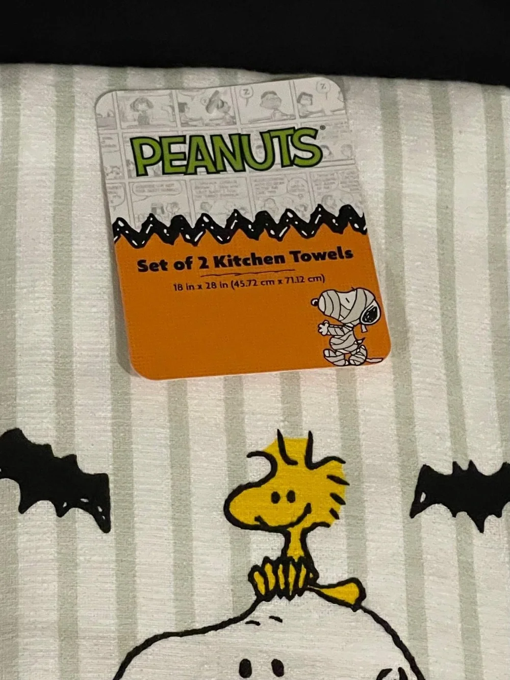 Halloween Peanuts Kitchen Towels The Great Pumpkin, Set of 2